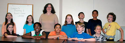 Laurie's Poetry and Board Game class, June 2006