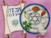Passover - Torah and seder plate