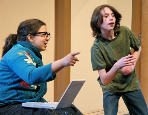 Sydney and Christopher in Adina's Play