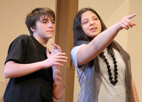 Trevor and Sydney in Alexandra's Play