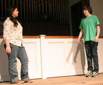 Eugene and Sydney in Caoilin's play 