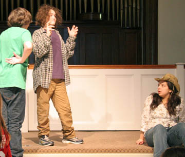 Dan directing Eugene and Sydney in rehearsal