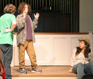 Dan directing Eugene and Sydney in rehearsal