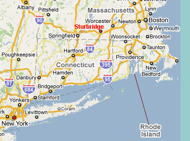 Location of Sturbridge