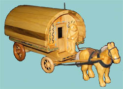 Toy horse and wagon